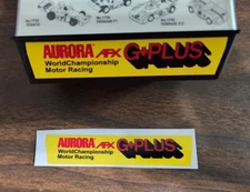 Aurora AFX G-Plus Europe Box Sticker Reproduction Stickers DIE CUT!