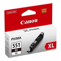 Patrone Canon 6443B001, Cli 551Bk Xl, Schwarz Intense, FüR Foto E Dokumente