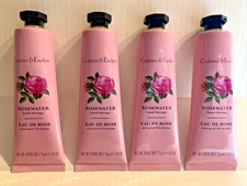 Crabtree Evelyn ROSEWATER Hand Therapy Cream Lotion Lot x 4 NEW Purse Sz Rose
