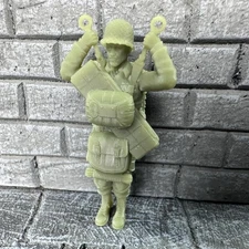 World War 2 American Airborne LANDING Paratrooper Toy Soldier 3D 1/32 WW2 Figure