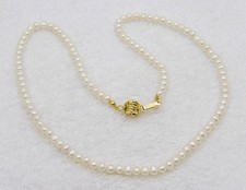 21 inches Long White Quality Potato Genuine Freshwater Pearl Necklace NK621