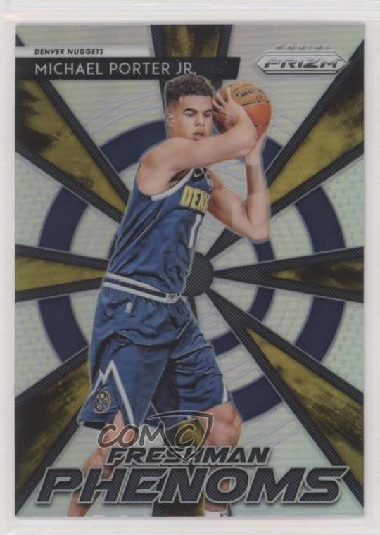 2018-19 Panini Prizm Freshman Phenoms Silver Prizm Michael Porter Jr #12 4l3
