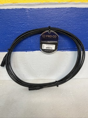 Pro Co Ethercon CAT5E 4P ST Braided Shielded 25 ft. Cord New