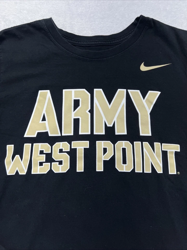 Army West Point Nike Tee Long Sleeve Athletic Cut Adult S Black - Image 4 of 4