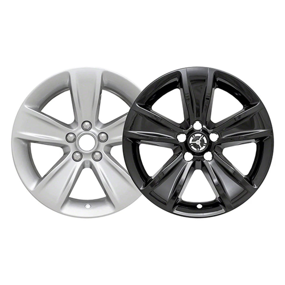 Set of 4 Gloss Black 5 Spoke 18" Wheel Skins for 2015-2021 Dodge Challenger SXT - Image 3 of 3