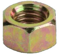 5/16-24 HARDENED GRADE 8 - SAE HEX NUTS FINE THREAD YELLOW ZINC PLATED (50/PK)