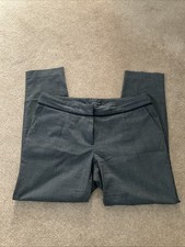 Anthrazitgraue schmale Hose Prince of Wales Karo, Warehouse, Größe 14, sehr guter Zustand