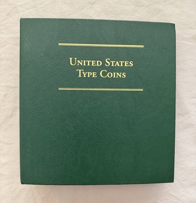 Rare- Littleton US Type Coins Album LCA14 19th/20th Century 6 Pages W/ Gold Page