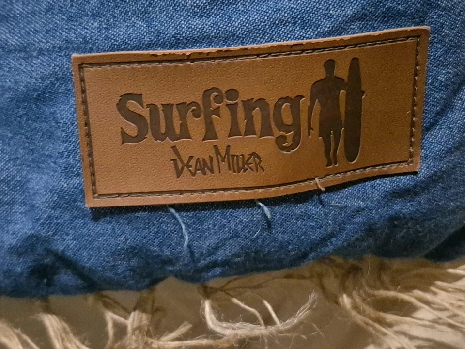 Manta Dean Miller Edredón y Sham Surf Playa AzulJean Paja Flecos DOBLE  Foto 3 de 4