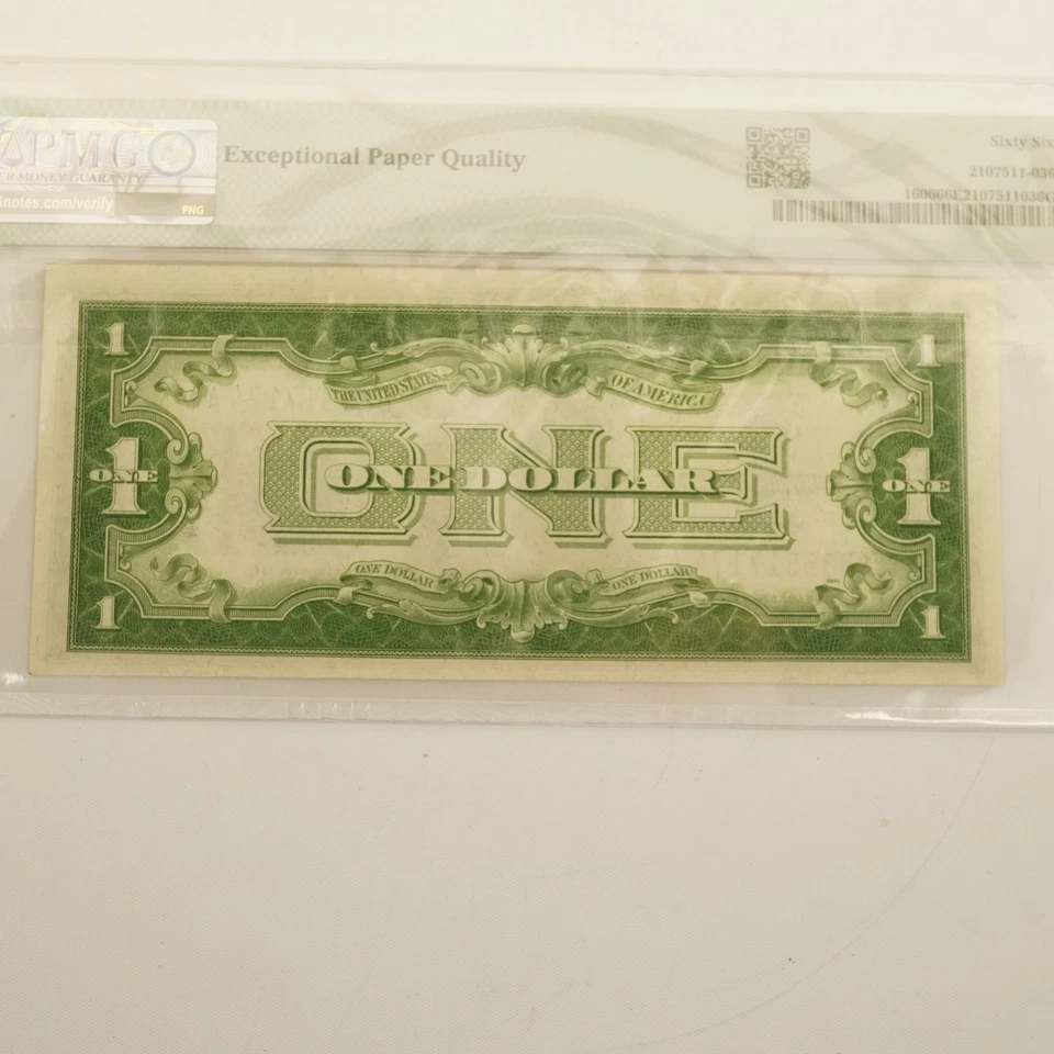 1934 $1 Silver Certificate Fr#1606(DA Block) PMG 66 Gem UNC - Free Shipping USA - Image 4 of 4