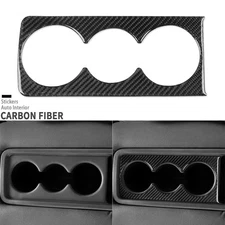 Real Carbon Fiber Armrest Box Water Cup Holder Cover For Honda Odyssey 2018-2025