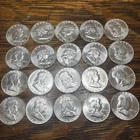1963 Franklin Silver Half Dollar  BU Roll 20 Coins Total Gem