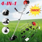 58cc 4-In-1 Weed Wacker 18.5" Cutting Path Straight Shaft Gas String Trimmer NEW