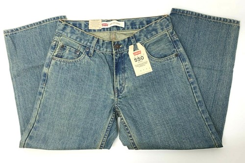LEVIS 550 Size 8 Husky 28 X 23 Relaxed Fit Adjustable Waist Loose Thigh Tapered - Picture 2 of 5
