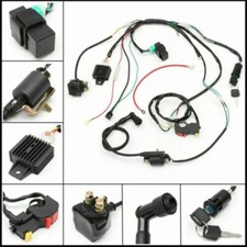 Fit 50 70 90CC 110CC ATV Electric Quad Wiring Harness Wire Loom CDI Ignition Kit