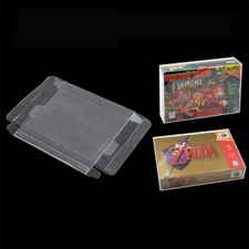 5PC Box Protectors For SNES / N64 / ATARI JAGUAR Games Super Nintendo 64 CIB