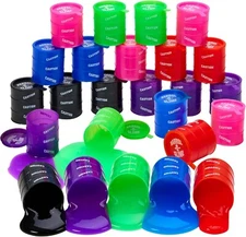 Barrels of Slime - 24 Pack - Assorted Color Tall Mini Barrels