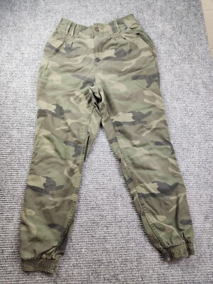 Hollister Green Camo Ultra High Rise Jogger Stretch Pants Women