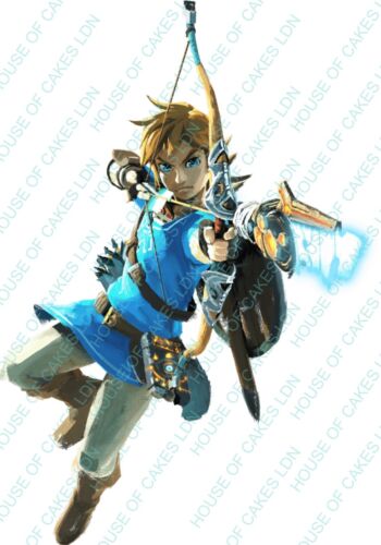Zelda Breath of The Wild EDIBLE Icing PRE-CUT Cake Topper 4 INCH/5 INCH (HEIGHT) - Picture 1 of 1