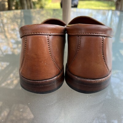 Rancourt Shell Cordovan Venetian Loafers 11D Caramel USA  display picture 2