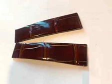 alli Genuine gator skin Band.Strap.Bracelet (fits) Rolex Daytona polished Brown