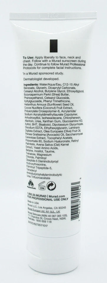 Murad AGE REFORM Hydro-Dynamic Ultimate Moisture Pro 4,3 fl oz/130mL *AUTÊNTICO * NOVO - Imagem 2 de 2