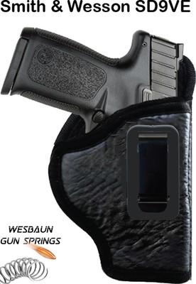 Iwb Inside Waistband Soft Leather Gun Holster Smith Wesson Sd9ve Sd40ve Ebay
