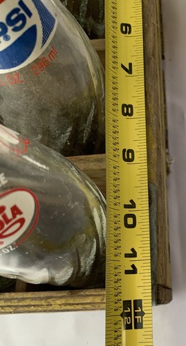 Vintage Pepsi Wooden Crate With 24-10 Oz Glass Bottles - Picture 13 of 18