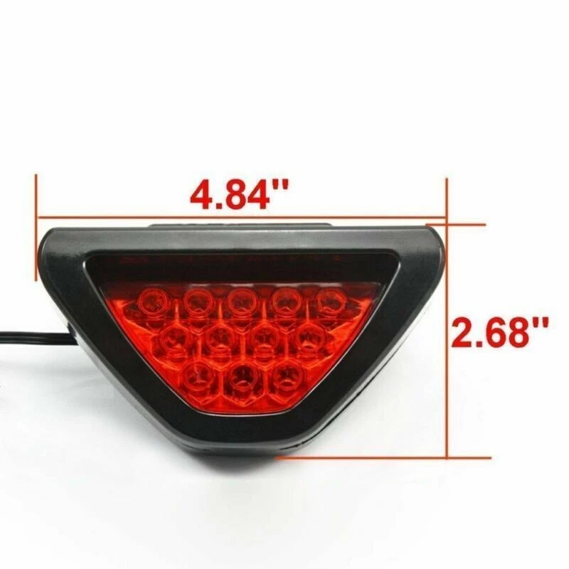High Power Style 12LED Red Auto Car 3rd Third Rear Tail Brake Light Stop Lamp — 第 2/4 张图片