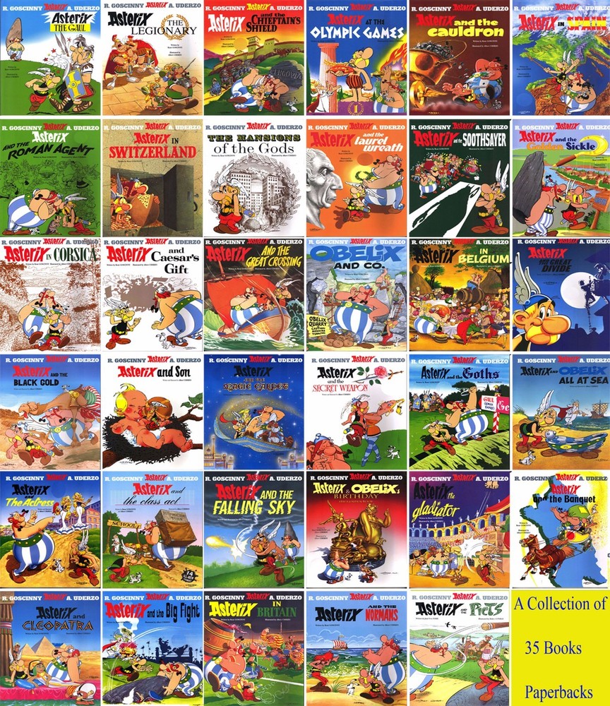 Asterix 35-Book Box Set Brand New Large Paperback Collection