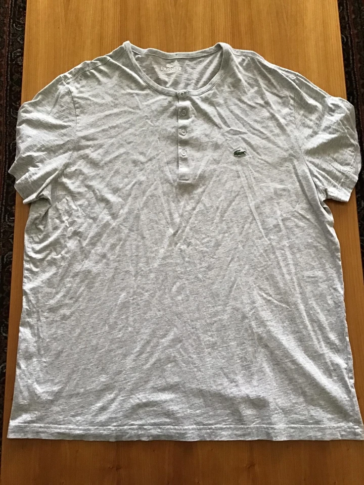 LACOSTE HENLEY MENS S/S SHIRT, SIZE 7 (XXL) - Image 2 of 4