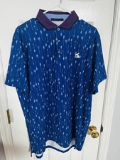 Greyson Golf Polo Size Large Ballyhack Golf Club Blue
