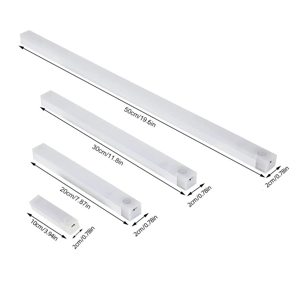 LED RECARGABLE COCINA DEBAJO ARMARIO ARMARIO TIRA LUCES ENLACE BLANCO FRÍO CÁLIDO
