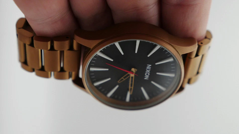 Nixon Sentry SS Grand Prix Watch A356-001-00 Mint Quartz Stainless Steel - Image 3 of 4