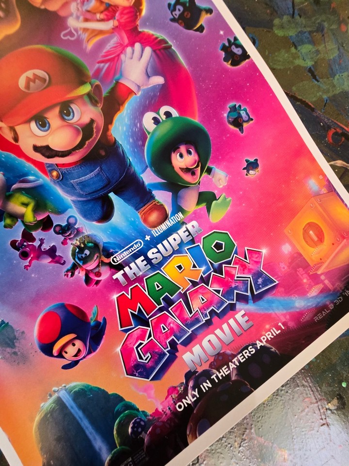2026 The Super Mario Galaxy Movie Poster 11x17 Rosalina Luma | eBay