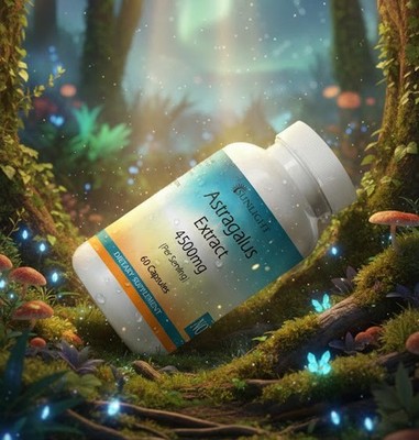 Astragalus Extract Capsules 4500mg - Top Quality -