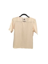 Mark Cross Vintage Pale Peach Silk Blouse Size Small