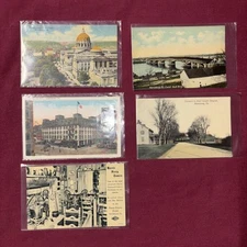 Harrisburg Pa Vintage Postcards Lot of 5 , Never Sent , In Sleeves , 1920’s