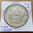 1896 O Morgan Silver Dollar.