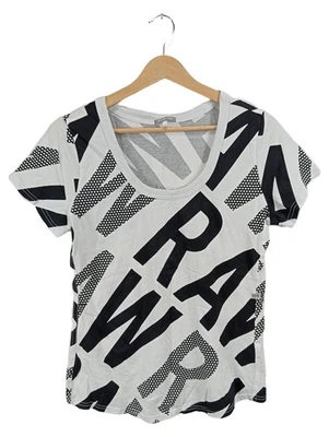 G-Star RAW T-Shirt Femme Blanc Streetwear Logo (EU 40, INT L) - Photo 1/3