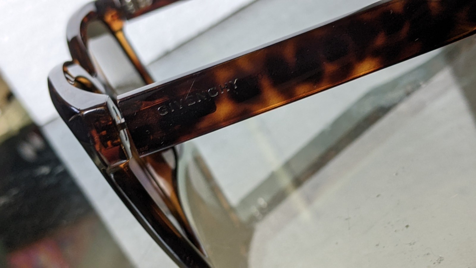 Givenchy Oversized Square Tortoise Sunglasses Mad… - image 13