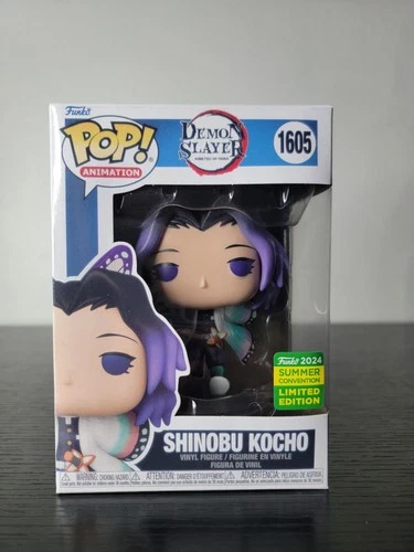 🔥Funko Pop! Demon Slayer: Shinobu Kocho #1605 2024 Summer Conv. W/Protector!🔥