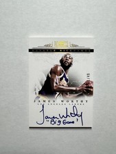 James Worthy 2012 Panini National Treasures Notable Nicknames Big Game Auto /49