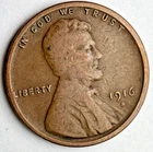 1916-S Lincoln Wheat 1c ~ Good+ / VG? ~ 1 Coin ~ Nice ~ B85
