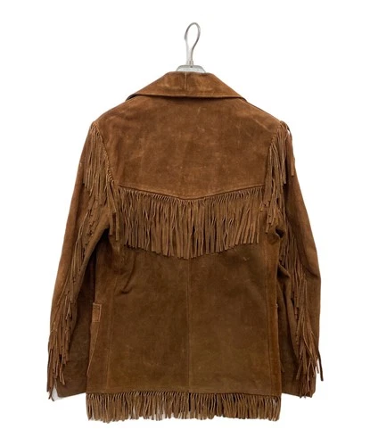RANCHER by Schott Schott RANCHER Fringe Leather Jacket Men's Size 38 Brown image 2
