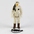 Star Wars Hoth Rebel Commander Dark Choco Brown Boots, Original Vintage 1980 PBP