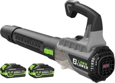 Leaf Blower with Brushless Motor, 580CFM/160MPH Leaf Blower Cordless 2X Battery