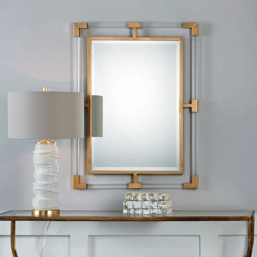 Uttermost 09124 Gold Balkan 38" X 28" Rectangular Beveled Framed Mirror - Picture 4 of 4