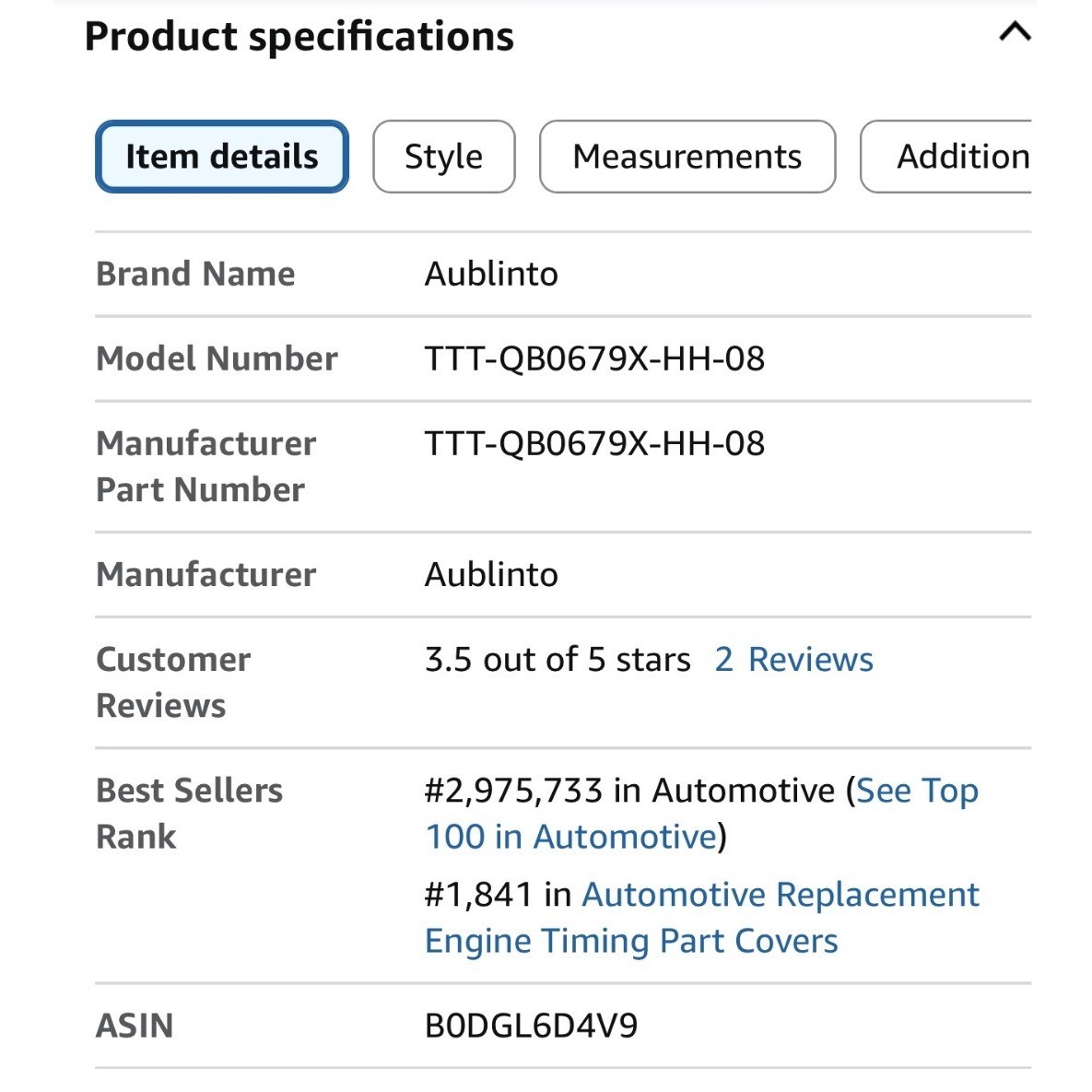 Timing Cover w/ Oil Pump Ford F150 Mustang Windstar Cougar Van TC232EN