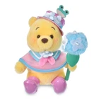 Japan Tokyo Disney Store Winnie the Pooh Plush Toy Keychain ENJOY RAIN